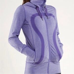 EUC, Women's Lululemon Purple Stride Hoodie, Size 8